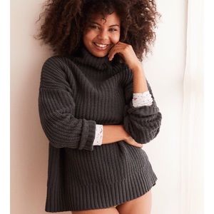 Aerie Chenille Turtleneck Sweater Top